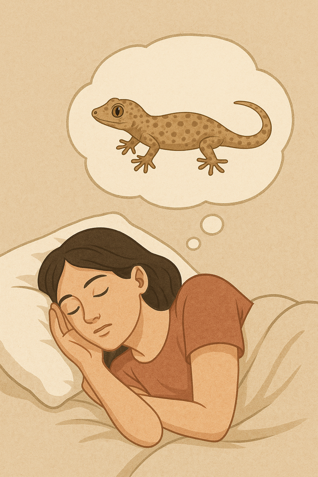 وزغة تظهر في حلم