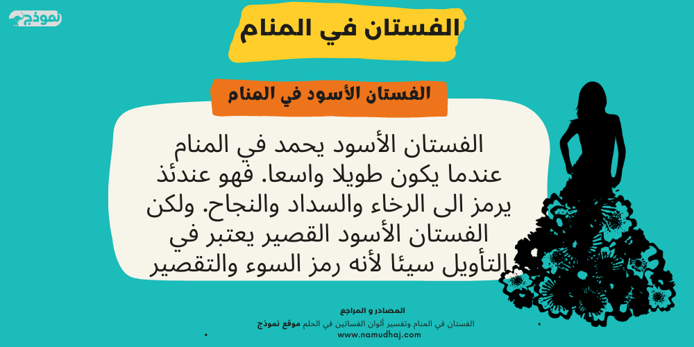 الفستان الأسود في المنام