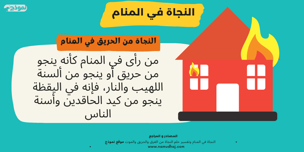 النجاة من الحريق في المنام