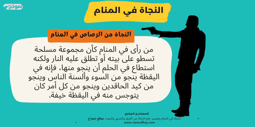 النجاة من الرصاص في المنام