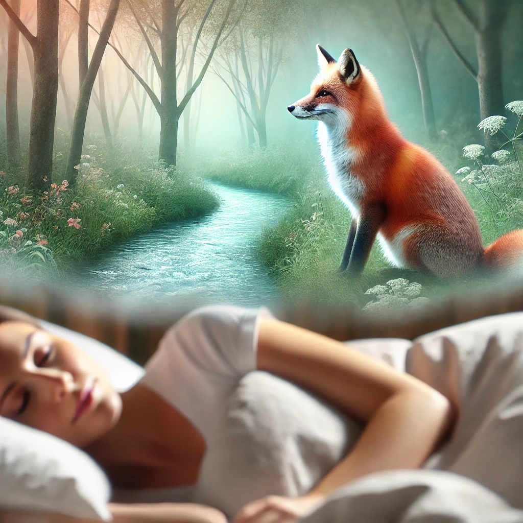 صورة لشخص يحلم بثعلب